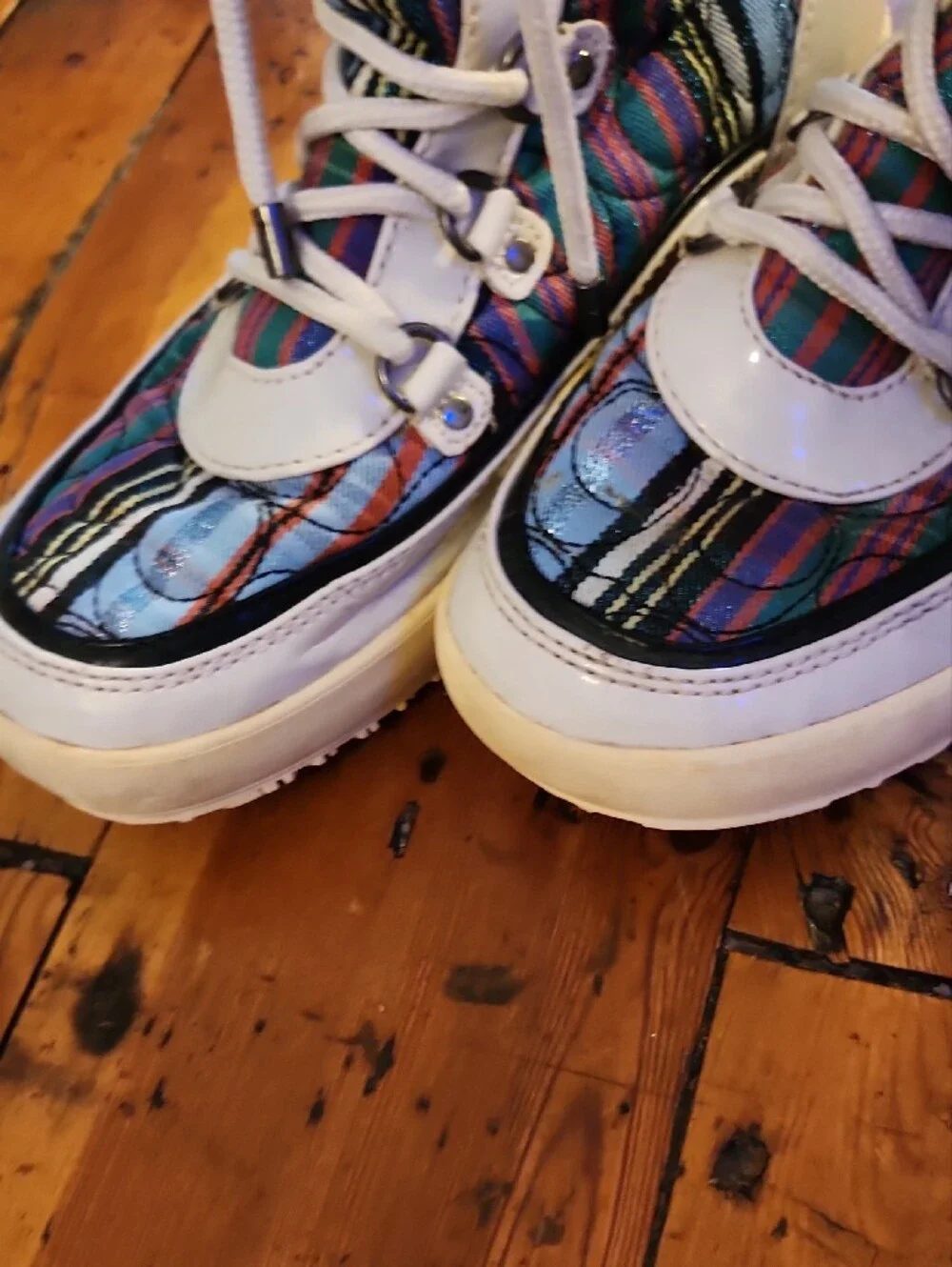 COACH Poppy Peggy Women's Quilted Multicolor Winter/Snow Boots